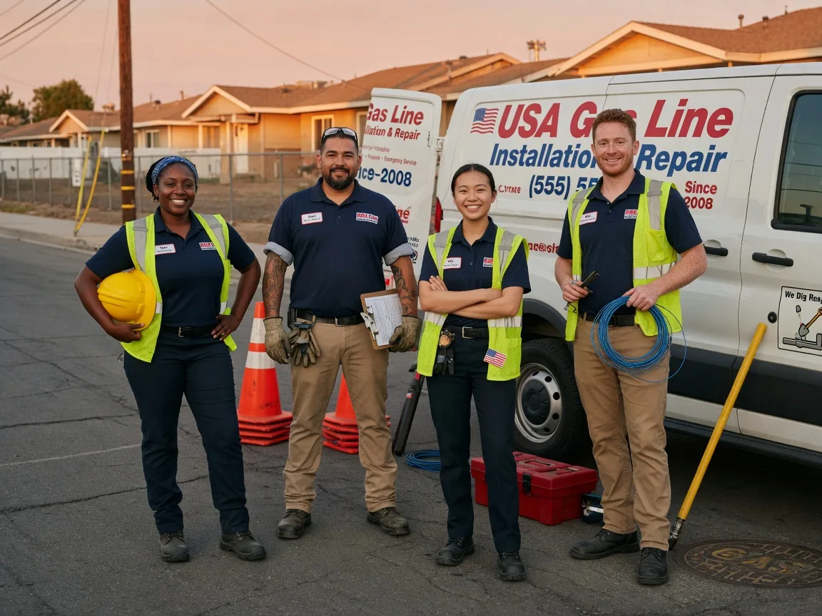 Gas Line Installation company in Richgrove, CA